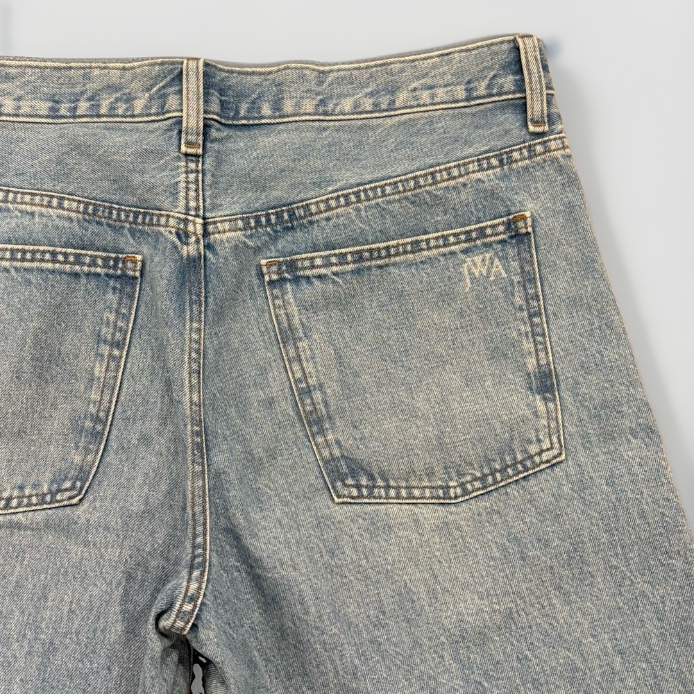 JW Anderson x Uniqlo Baggy Jeans Mens 32x31 (Fits 36x30) Blue Light Wash Denim